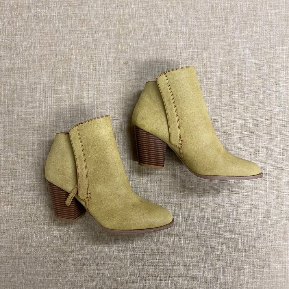 Chartreuse Booties